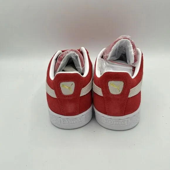 Men's PUMA Suede Classic XXI Sz 7 US Shoes &quot;High Risk Red White&quot; Sneaker