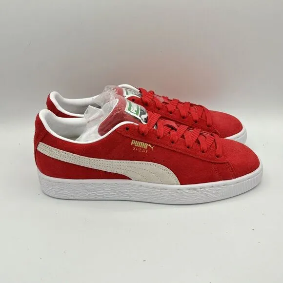 Men's PUMA Suede Classic XXI Sz 7 US Shoes &quot;High Risk Red White&quot; Sneaker