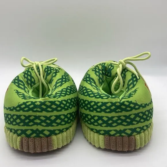 Mens Size 9/ 11 Yeezy Neon Puffy Slippers Casual Home Slip On Comfort Home Slide