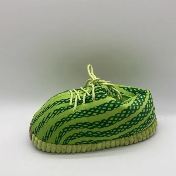 Mens Size 9/ 11 Yeezy Neon Puffy Slippers Casual Home Slip On Comfort Home Slide