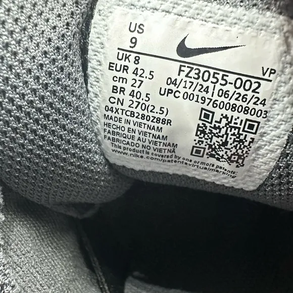 Men’s Size 9 Air More Uptempo Low (NEW) FZ3055 002 (No Box Lid)