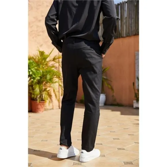 Men's Slim Fit Dress Pants - Casual Business, Skinny Stretch, Golf Pants, Black‎
