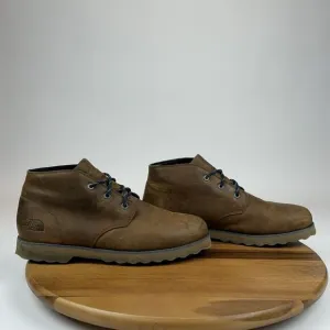 Mens The North Face Ballard Brown Leather Athletic Trail Chukka Boots Size‎ 10 D