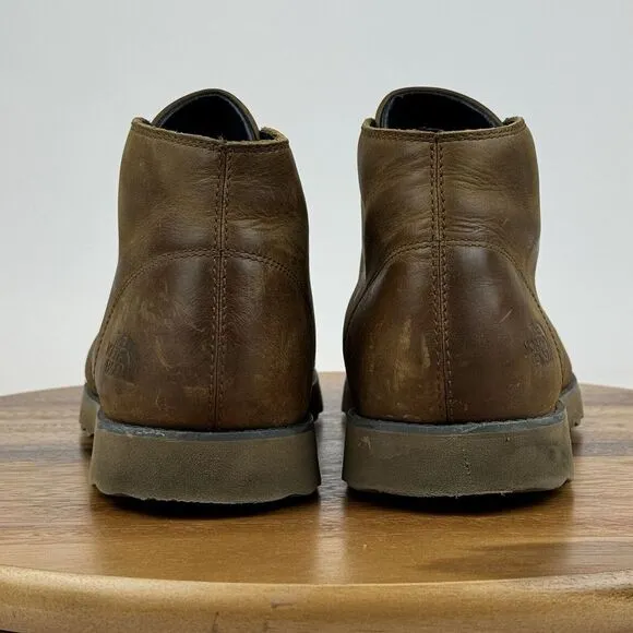Mens The North Face Ballard Brown Leather Athletic Trail Chukka Boots Size‎ 10 D