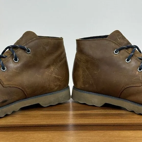 Mens The North Face Ballard Brown Leather Athletic Trail Chukka Boots Size‎ 10 D