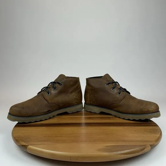 Mens The North Face Ballard Brown Leather Athletic Trail Chukka Boots Size‎ 10 D