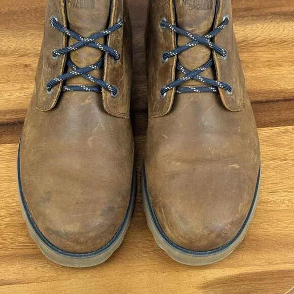 Mens The North Face Ballard Brown Leather Athletic Trail Chukka Boots Size‎ 10 D