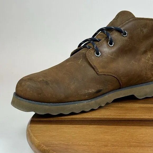 Mens The North Face Ballard Brown Leather Athletic Trail Chukka Boots Size‎ 10 D