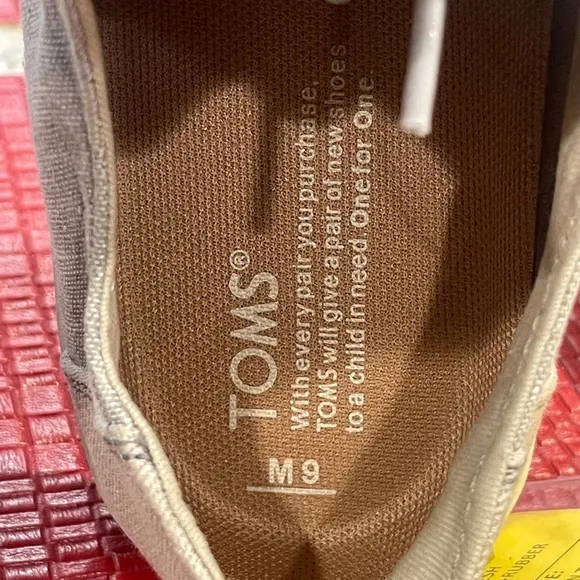 Men's TOMS Casual Shoes, Grey, Size 9