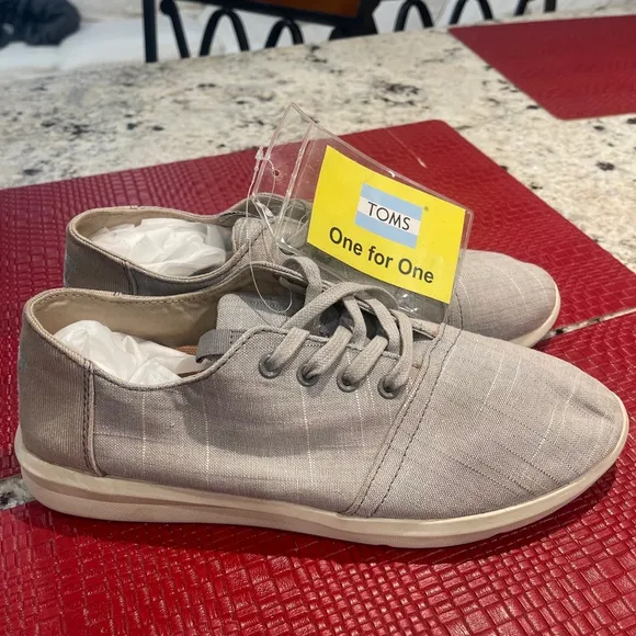 Men's TOMS Casual Shoes, Grey, Size 9
