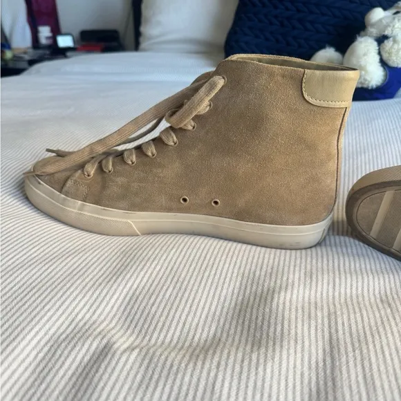 Mens Vince High Top Suede Shoes - Size 9
