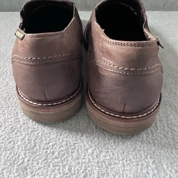 MEPHISTO Men's SIZE 9 Brown Leather Slip Ons Loafers Dress Shoes Shock Absorber