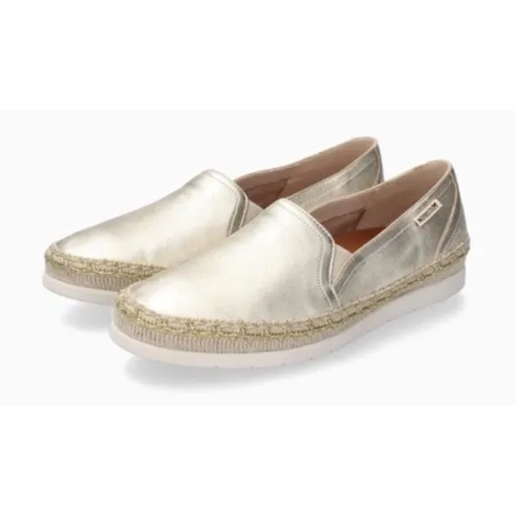 Mephisto Valina Gold Air Jet Nubuk Leather Gold Size 7.5 NWOB Women's