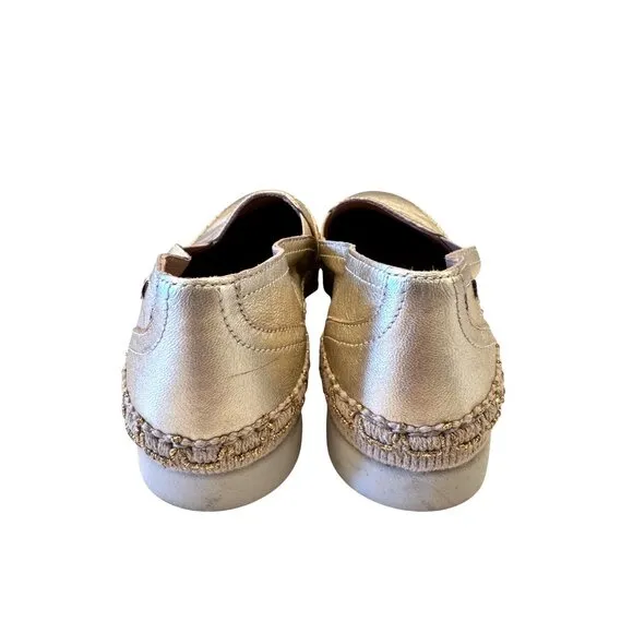 Mephisto Valina Gold Air Jet Nubuk Leather Gold Size 7.5 NWOB Women's