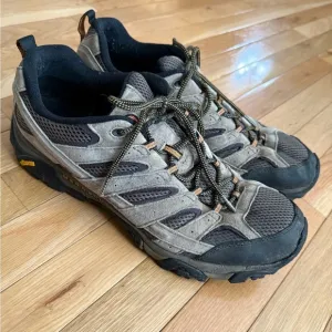 Merell Moab Walnut Hiking Trail Ankle Boots Men's Size 15 Vibram Outdoor Active