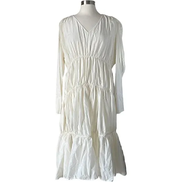 Merlette Ophelia Tiered Dress Long Sleeve