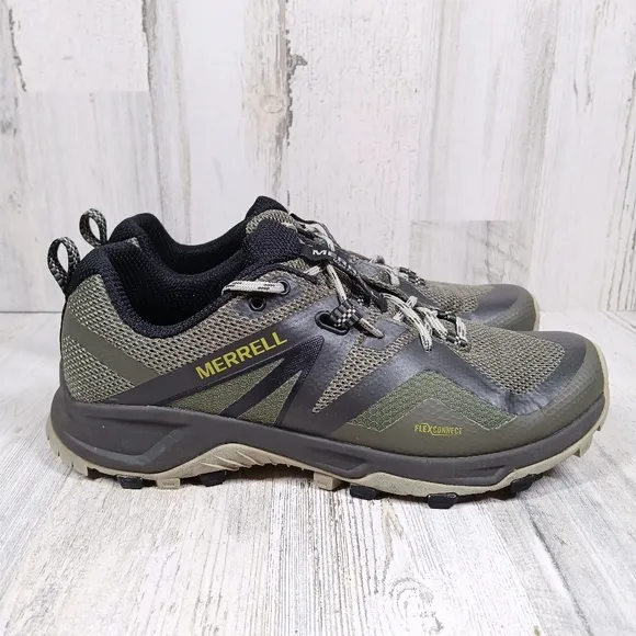 Merrell Alverstone 2 Waterproof Olive Green Black Trail Hiking Shoes Men's #703