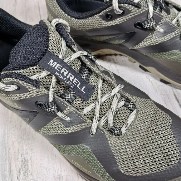 Merrell Alverstone 2 Waterproof Olive Green Black Trail Hiking Shoes Men's #703