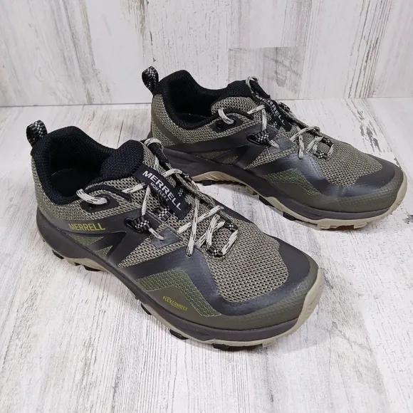 Merrell Alverstone 2 Waterproof Olive Green Black Trail Hiking Shoes Men's #703