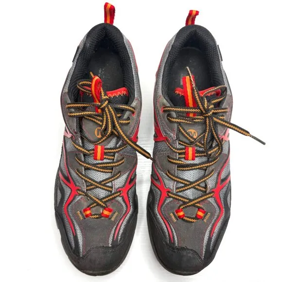 Merrell Capra Sport GTX Outdoor Hiking Performance Shoes Mens 10 Gray Red