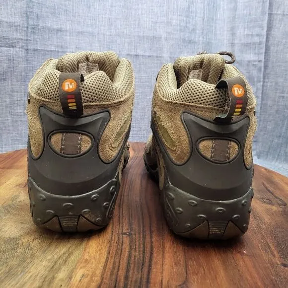 Merrell Chameleon Arc Mid Waterproof Canteen Trail Hiking Boots Taupe Womens 7.5
