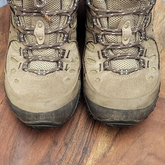 Merrell Chameleon Arc Mid Waterproof Canteen Trail Hiking Boots Taupe Womens 7.5