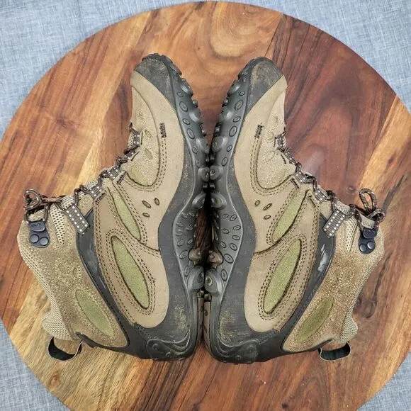 Merrell Chameleon Arc Mid Waterproof Canteen Trail Hiking Boots Taupe Womens 7.5