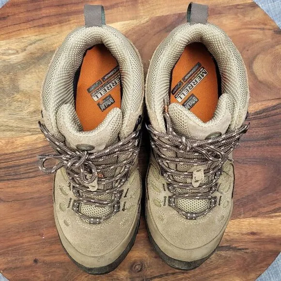 Merrell Chameleon Arc Mid Waterproof Canteen Trail Hiking Boots Taupe Womens 7.5