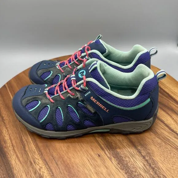 Merrell Chameleon Shoes Womens 7M Purple Waterproof Outdoor Hiking Trail Running