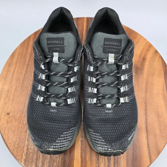 Merrell Fly Strike GTX Shoes Men's 8 Black Lace Up Outdoor Hiking Sneakers
