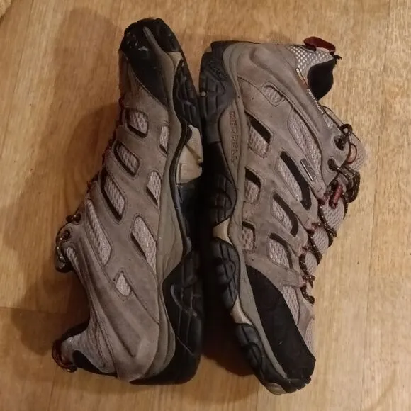 Merrell Men's Grey Continuum Vibram Soles Hiking Trail Trail Boots Sz 12