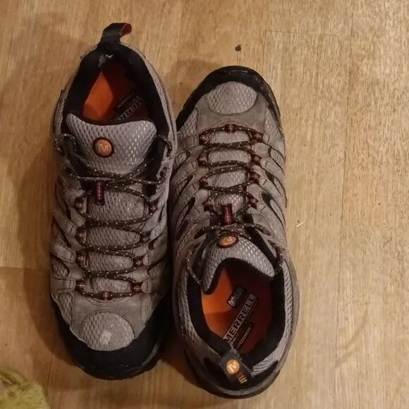 Merrell Men's Grey Continuum Vibram Soles Hiking Trail Trail Boots Sz 12