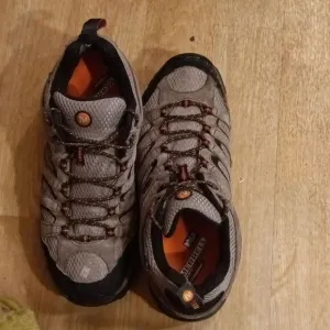Merrell Men's Grey Continuum Vibram Soles Hiking Trail Trail Boots Sz 12