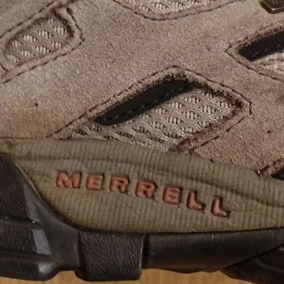 Merrell Men's Grey Continuum Vibram Soles Hiking Trail Trail Boots Sz 12