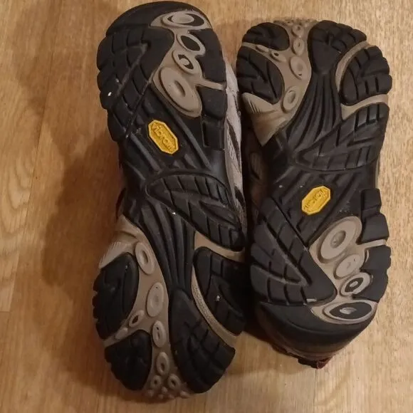 Merrell Men's Grey Continuum Vibram Soles Hiking Trail Trail Boots Sz 12