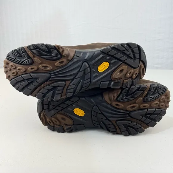 Merrell Men's Moab Adventure Moc Waterproof Brown Hiking Shoes Size 9.5 EUR 42.5
