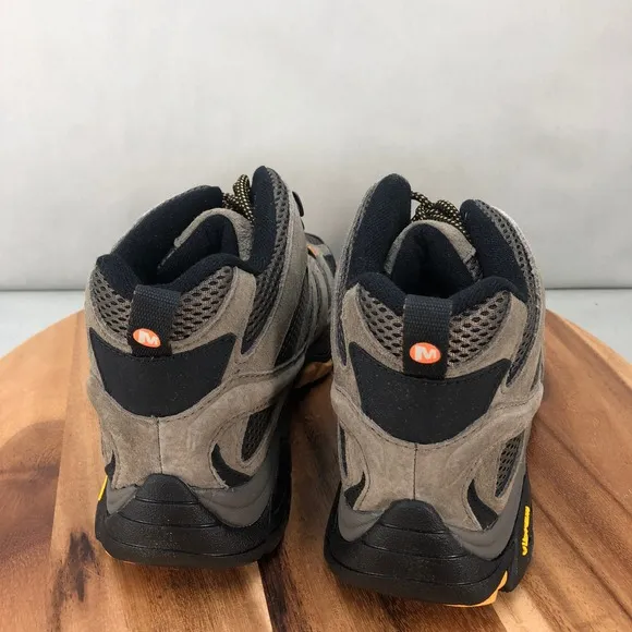 Merrell Moab 2 Vent Mid Hiking Boots Mens 9.5 Wide Trail Outdoors Brown Comfort