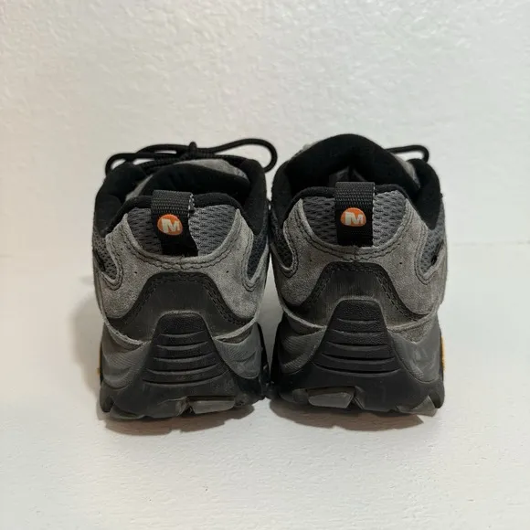 Merrell Moab 3 Shoes Men's US 8.5 Gray Black Vibram Outdoor Walking Hiking Trail