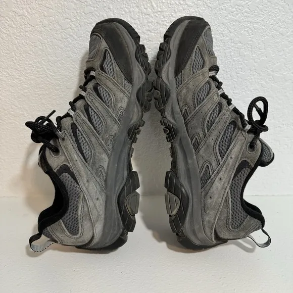 Merrell Moab 3 Shoes Men's US 8.5 Gray Black Vibram Outdoor Walking Hiking Trail