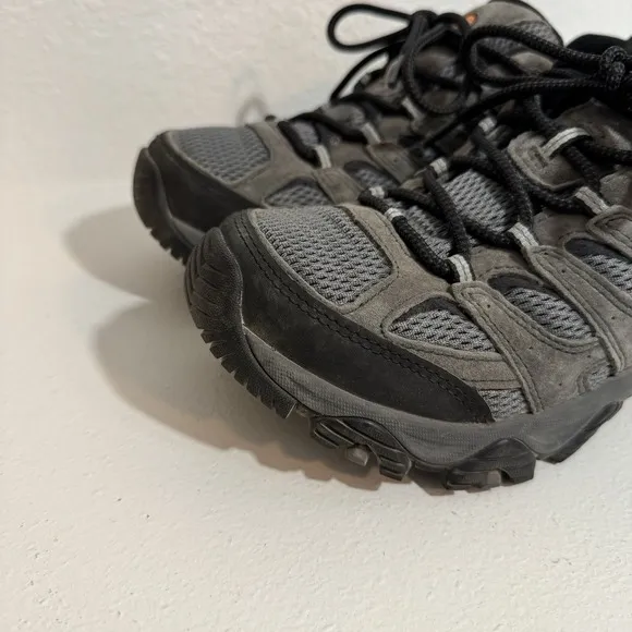 Merrell Moab 3 Shoes Men's US 8.5 Gray Black Vibram Outdoor Walking Hiking Trail