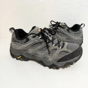 Merrell Moab 3 Shoes Men's US 8.5 Gray Black Vibram Outdoor Walking Hiking Trail