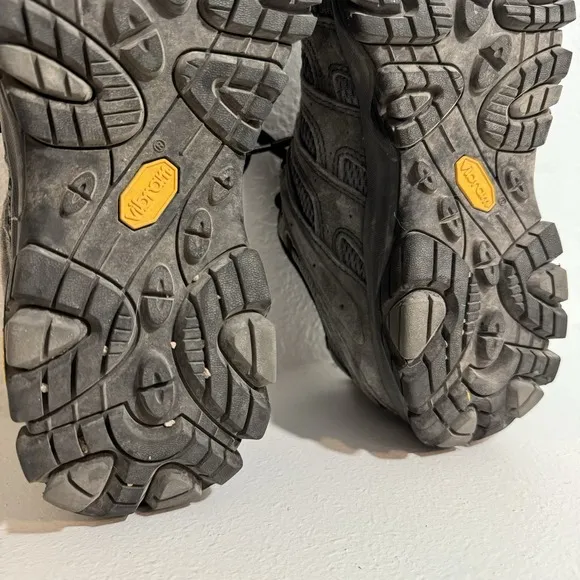 Merrell Moab 3 Shoes Men's US 8.5 Gray Black Vibram Outdoor Walking Hiking Trail