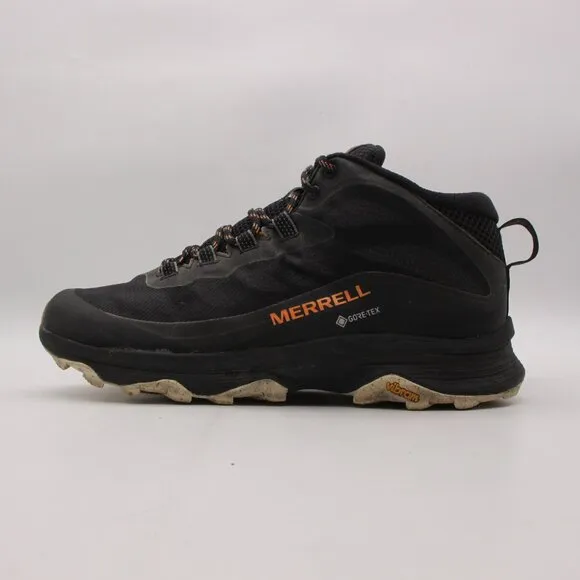 Merrell Moab Speed Mid GTX Waterproof Men's 9 Black Hiking Trail Boots Goretex