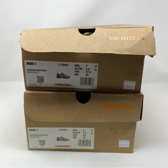 Merrell MQM3 Fuschia Burgundy outdoor shoes