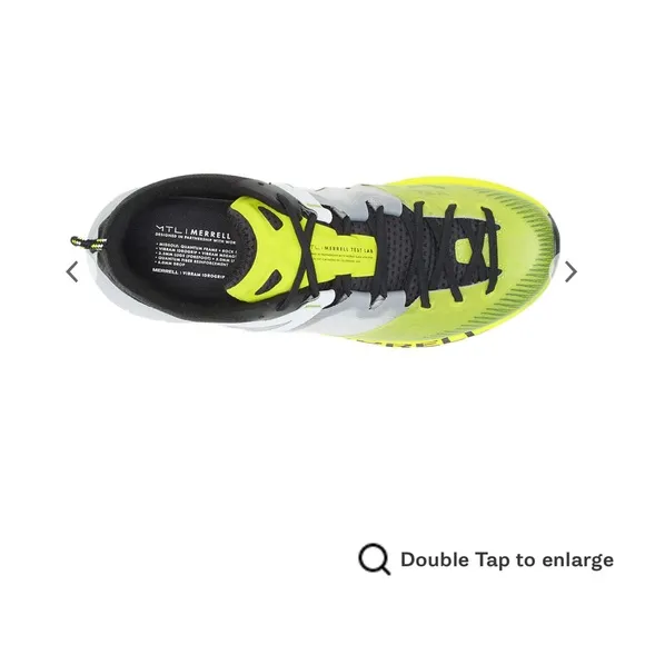 Merrell MTL MQM Black and Lime Athletic Shoes - size 12 NEW