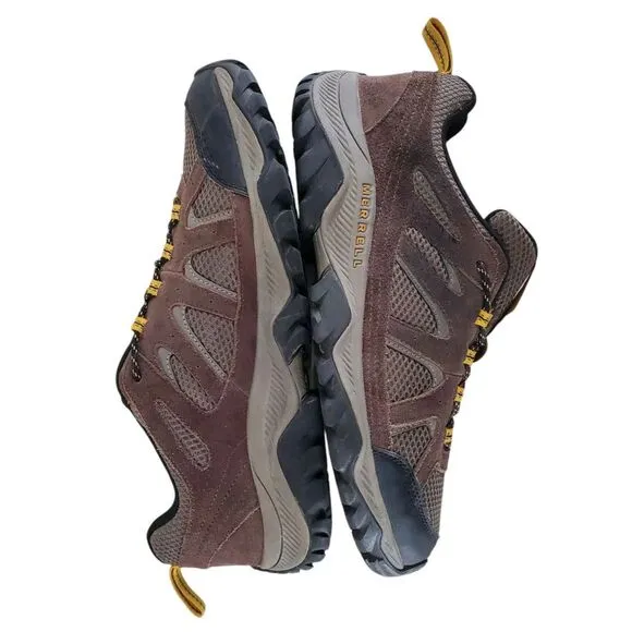 Merrell Oakcreek WP Hiking Shoes Mens 12 Brown Espresso Outdoor Gorpcore J036405