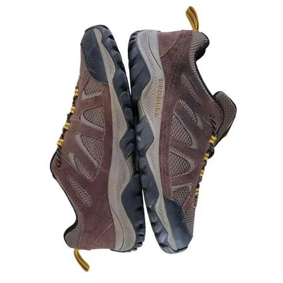 Merrell Oakcreek WP Hiking Shoes Mens 12 Brown Espresso Outdoor Gorpcore J036405