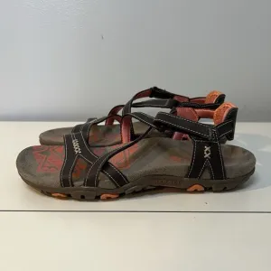 Merrell Sandals Womens 7 Sandspur Convertible Strappy Hiking Shoes Cocoa Coral