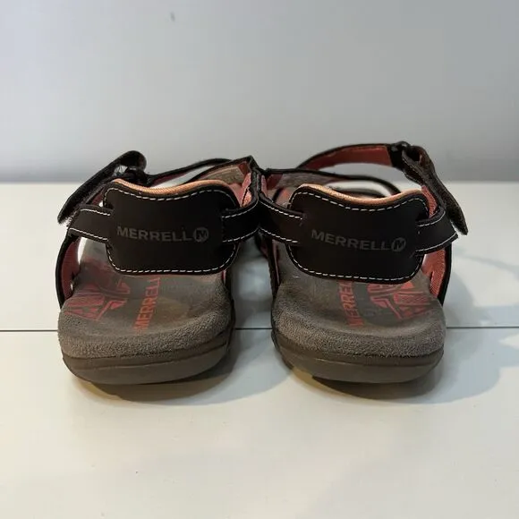 Merrell Sandals Womens 7 Sandspur Convertible Strappy Hiking Shoes Cocoa Coral