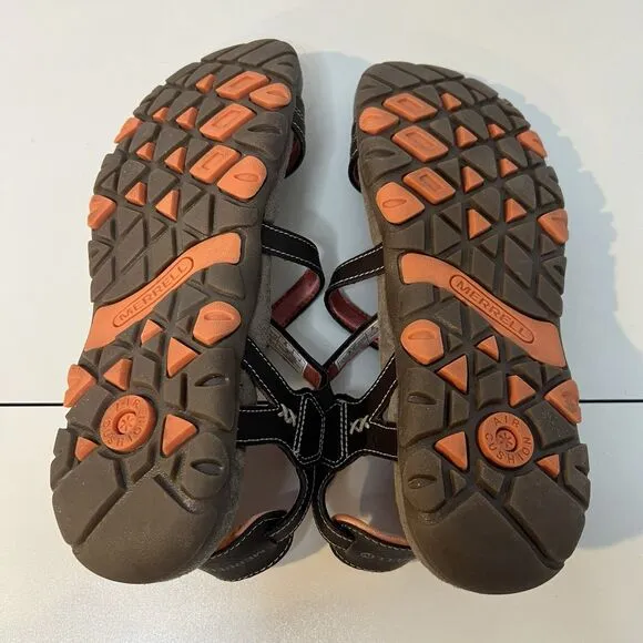 Merrell Sandals Womens 7 Sandspur Convertible Strappy Hiking Shoes Cocoa Coral